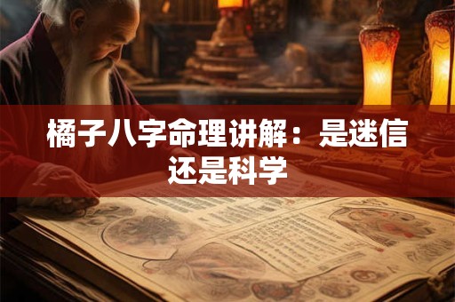 橘子八字命理讲解：是迷信还是科学