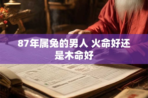 87年属兔的男人 火命好还是木命好