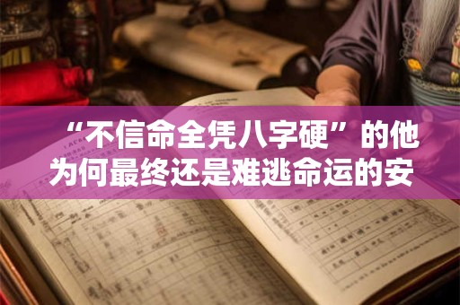 “不信命全凭八字硬”的他为何最终还是难逃命运的安排
