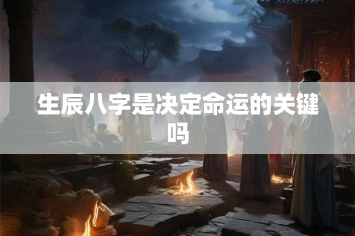 生辰八字是决定命运的关键吗