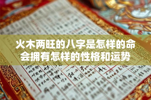 火木两旺的八字是怎样的命会拥有怎样的性格和运势