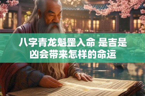 八字青龙魁罡入命 是吉是凶会带来怎样的命运