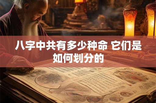 八字中共有多少种命 它们是如何划分的
