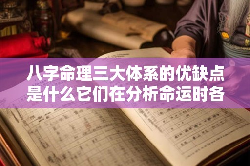 八字命理三大体系的优缺点是什么它们在分析命运时各有哪些侧重