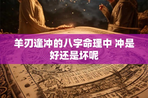 羊刃逢冲的八字命理中 冲是好还是坏呢