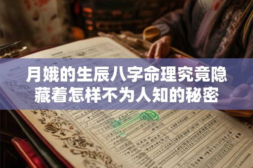 月娥的生辰八字命理究竟隐藏着怎样不为人知的秘密