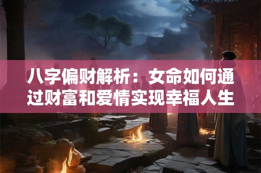 八字偏财解析：女命如何通过财富和爱情实现幸福人生
