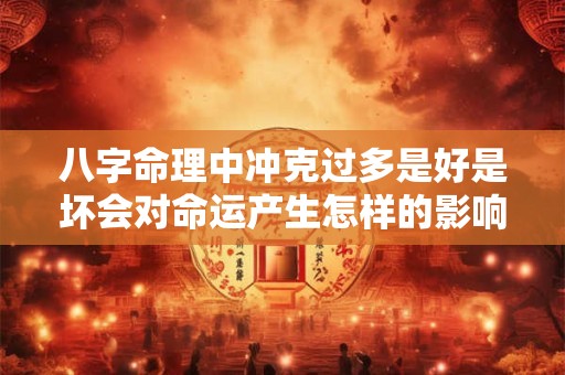 八字命理中冲克过多是好是坏会对命运产生怎样的影响
