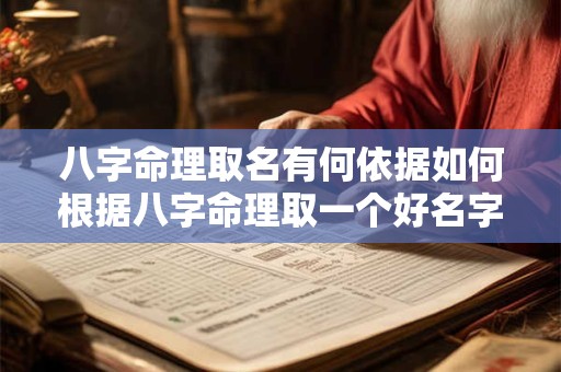八字命理取名有何依据如何根据八字命理取一个好名字