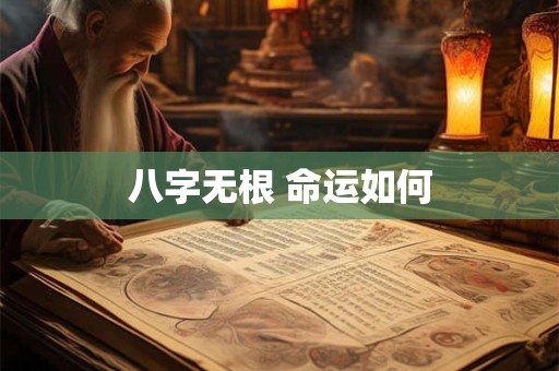 八字无根 命运如何