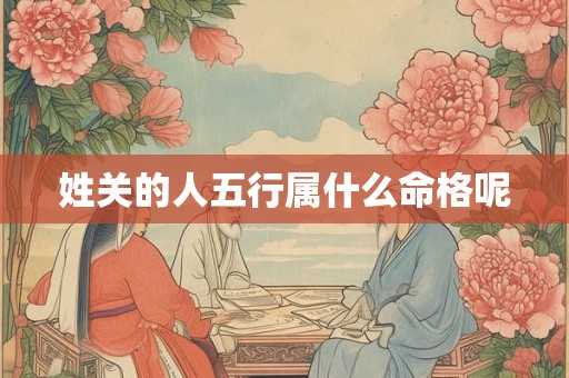 姓关的人五行属什么命格呢