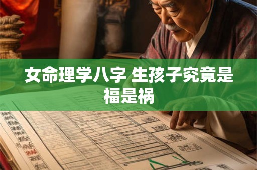 女命理学八字 生孩子究竟是福是祸