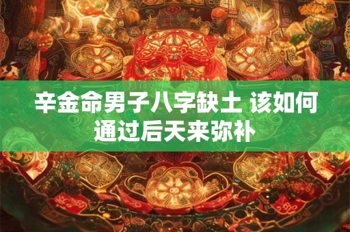 辛金命男子八字缺土 该如何通过后天来弥补