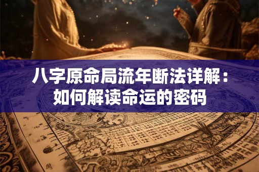 八字原命局流年断法详解：如何解读命运的密码