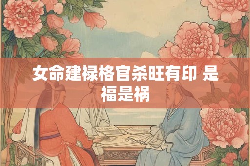 女命建禄格官杀旺有印 是福是祸