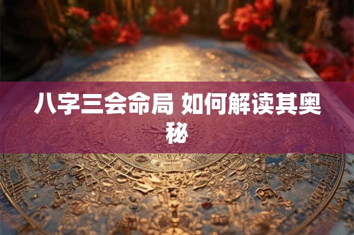 八字三会命局 如何解读其奥秘