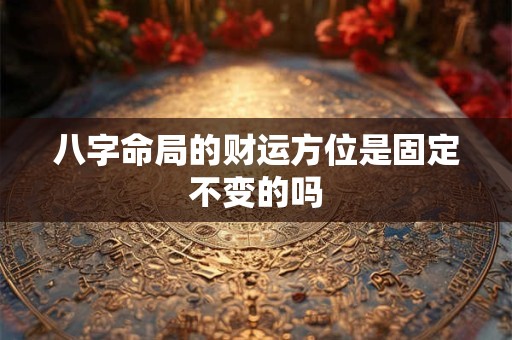 八字命局的财运方位是固定不变的吗