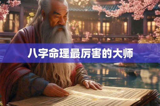 八字命理最厉害的大师