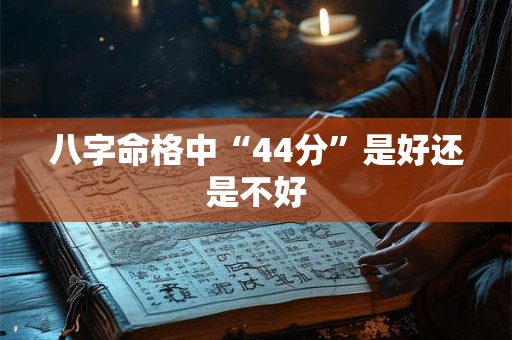 八字命格中“44分”是好还是不好