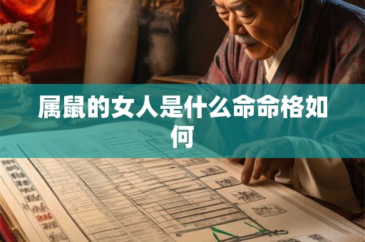 属鼠的女人是什么命命格如何