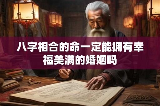 八字相合的命一定能拥有幸福美满的婚姻吗