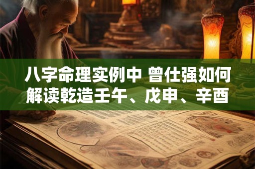 八字命理实例中 曾仕强如何解读乾造壬午、戊申、辛酉、壬辰