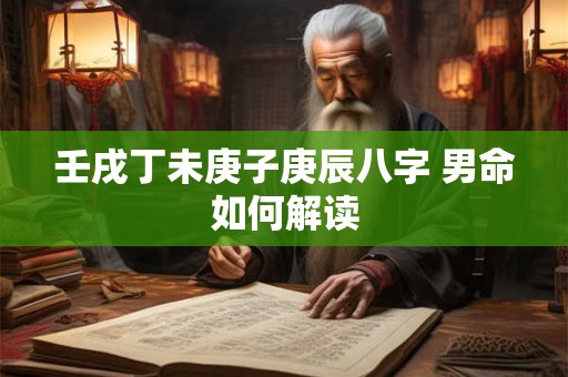 壬戌丁未庚子庚辰八字 男命如何解读