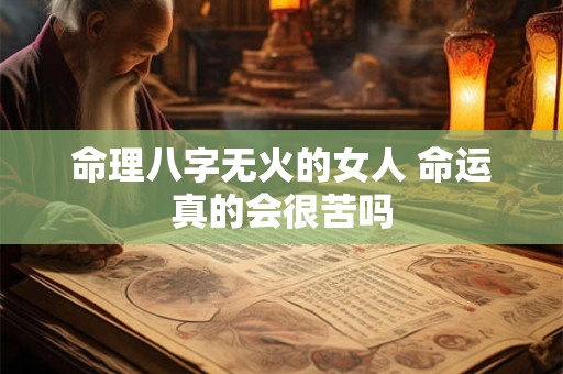 命理八字无火的女人 命运真的会很苦吗