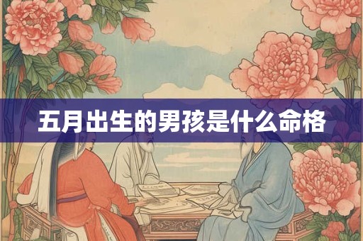 五月出生的男孩是什么命格