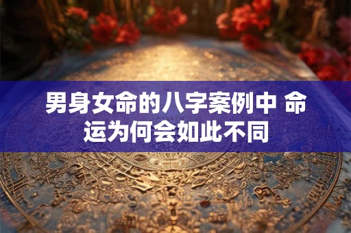 男身女命的八字案例中 命运为何会如此不同