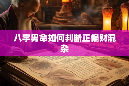 八字男命如何判断正偏财混杂