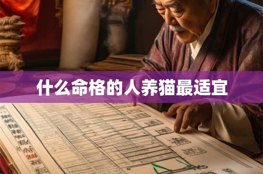什么命格的人养猫最适宜