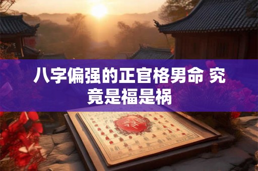 八字偏强的正官格男命 究竟是福是祸