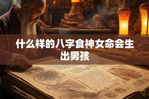 什么样的八字食神女命会生出男孩
