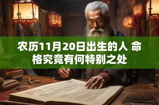 农历11月20日出生的人 命格究竟有何特别之处