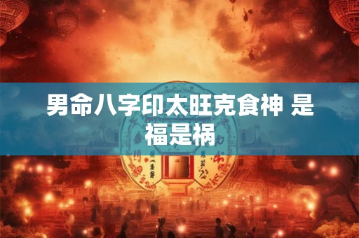 男命八字印太旺克食神 是福是祸
