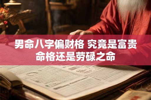 男命八字偏财格 究竟是富贵命格还是劳碌之命