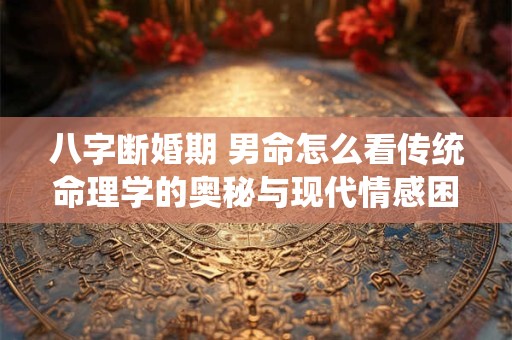 八字断婚期 男命怎么看传统命理学的奥秘与现代情感困惑的碰撞