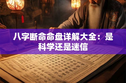 八字断命命盘详解大全：是科学还是迷信