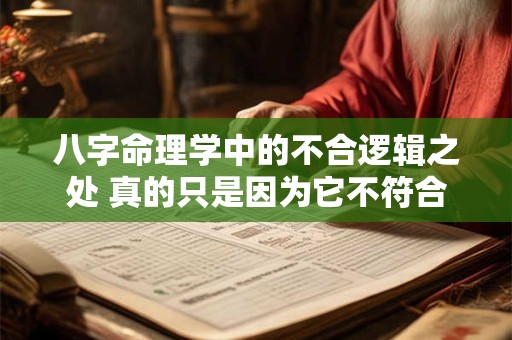 八字命理学中的不合逻辑之处 真的只是因为它不符合现代科学逻辑吗