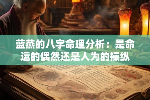 蓝燕的八字命理分析：是命运的偶然还是人为的操纵