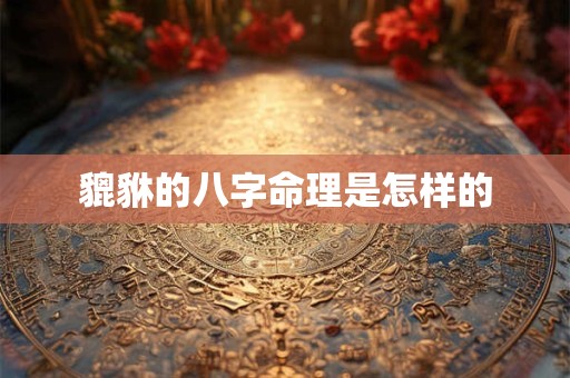 貔貅的八字命理是怎样的