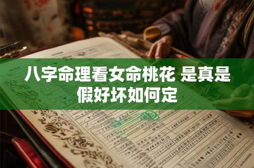 八字命理看女命桃花 是真是假好坏如何定