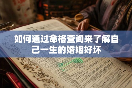 如何通过命格查询来了解自己一生的婚姻好坏 如何通过命格查询来了解自己一生的婚姻好坏