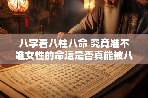 八字看八柱八命 究竟准不准女性的命运是否真能被八字解读