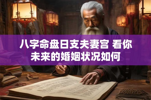 八字命盘日支夫妻宫 看你未来的婚姻状况如何
