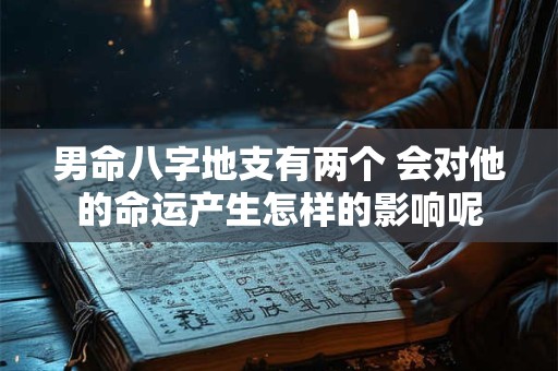 男命八字地支有两个 会对他的命运产生怎样的影响呢