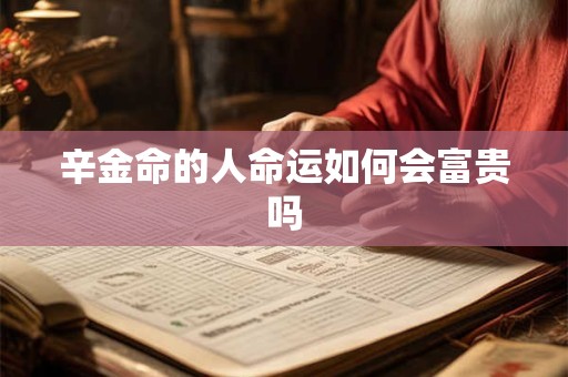 辛金命的人命运如何会富贵吗