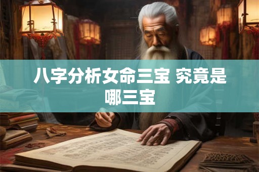 八字分析女命三宝 究竟是哪三宝