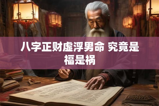 八字正财虚浮男命 究竟是福是祸